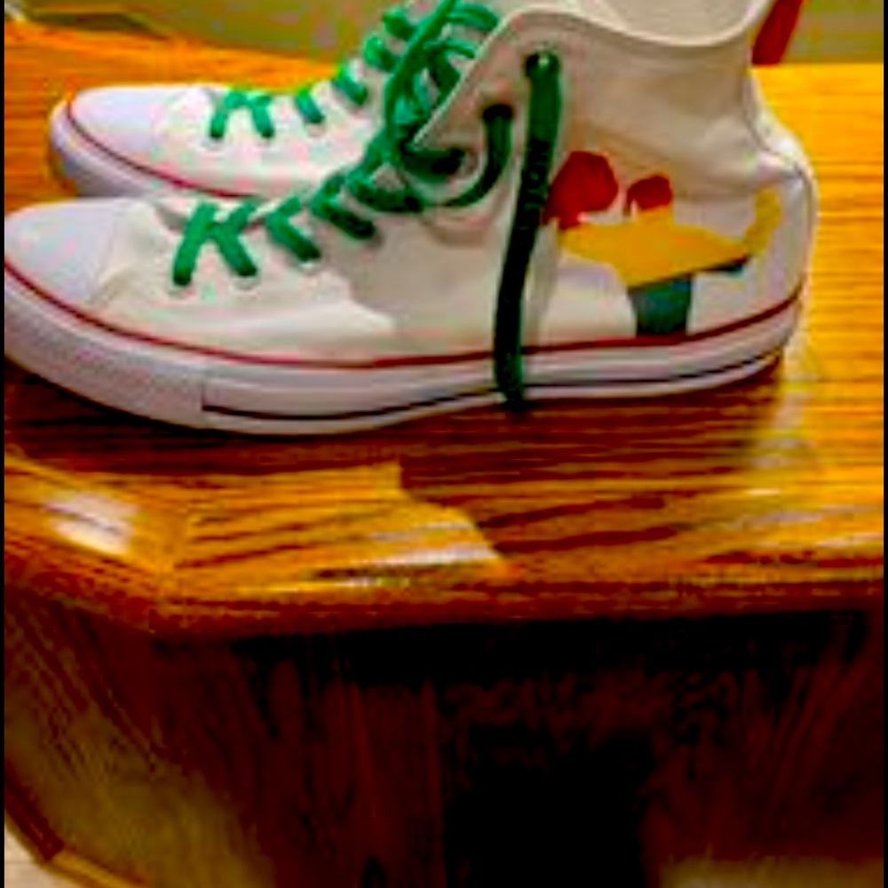 Chuck Taylor Converse WWF Kofi Kingston High Top Sneakers Size 12 (Like New)